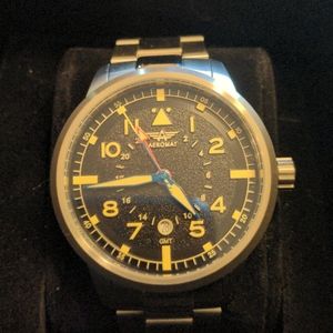 Aeromat GMT quartz watch